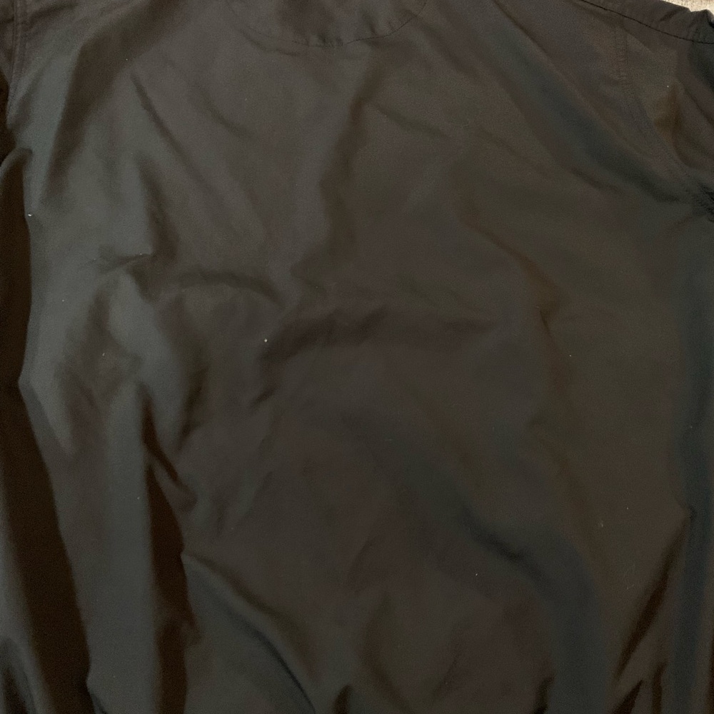 Nike Pullover Navy Windbreaker Short Sleeves Golf V Neck Med - Picture 3 of 6